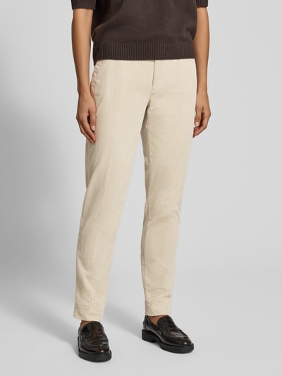Marc Cain Corduroy broek met omgeslagen zoom Offwhite - 4