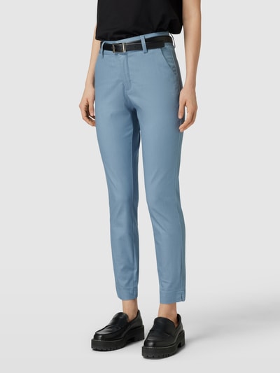 Kaffe Regular fit broek met steekzakken opzij, model 'Kalea' Rookblauw - 4