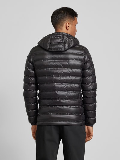 Blauer Usa Steppjacke mit Zweiwege-Reißverschluss Modell 'CHARLES' Black 5