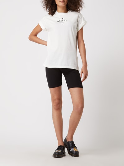 Replay T-Shirt mit Logo  Weiss 1