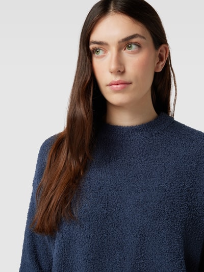 Jake*s Casual Sweatshirt met badstof Donkerblauw - 3