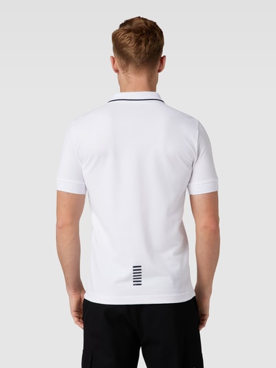 EA7 Emporio Armani Koszulka polo z nadrukiem z logo Biały 5