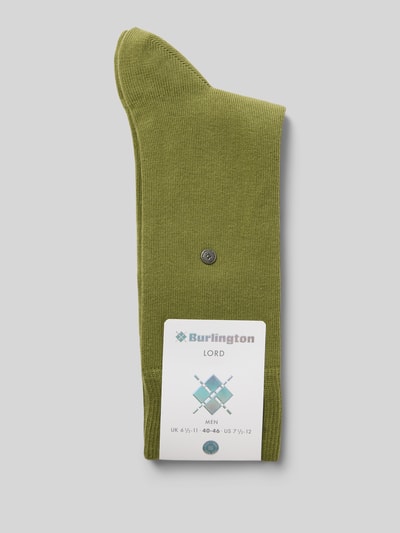 Burlington Socken mit Logo-Detail Modell 'Lord SO' Oliv 3