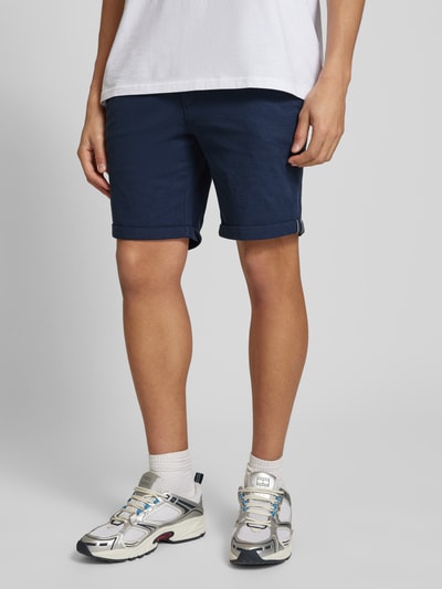 Jack & Jones Szorty o kroju regular fit z fakturowanym wzorem model ‘FURY’ Granatowy 4
