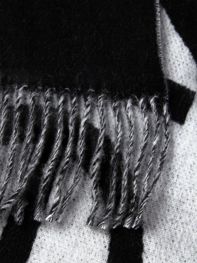 CK Calvin Klein Wollen sjaal met all-over logostitching, model 'Bold'  - 2