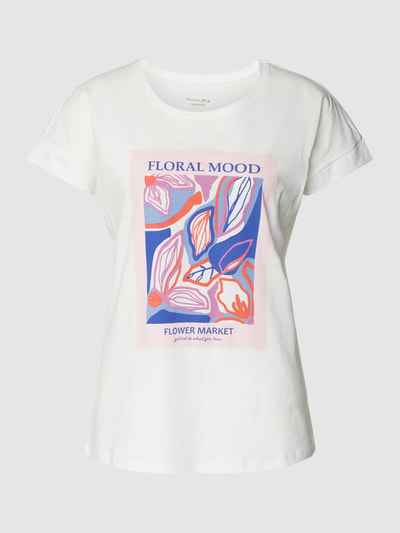 Christian Berg Woman T-shirt met motiefprint Offwhite - 2