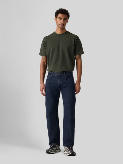 Levi's® Relaxed Fit Jeans aus reiner Baumwolle Modell '555®' Dunkelblau 1