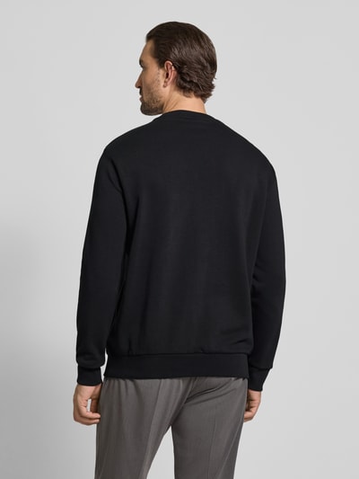 Lindbergh Bluzka z okrągłym dekoltem i nadrukiem z logo Czarny 5