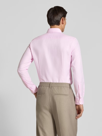 Jake*s Slim Fit Businesshemd aus reiner Baumwolle Pink 5