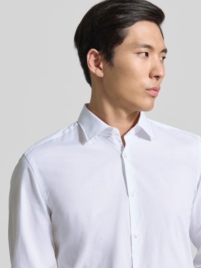 HUGO Slim Fit Businesshemd aus reiner Baumwolle Modell 'KOEY' Weiss 3