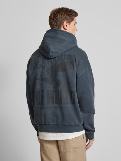 Review X MATW Hoodie met labelprint Donkergrijs - 5