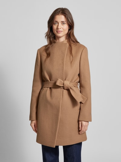 Calvin Klein Womenswear Płaszcz z paskiem w talii Camel 4