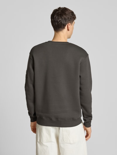 Alpha Industries Sweatshirt met ritszak op de mouw Antraciet - 5