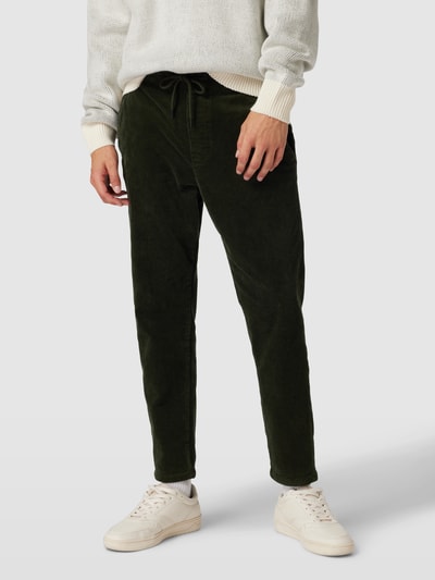 Only & Sons Tapered Cropped Hose aus Cord Modell 'LINUS' Oliv 4