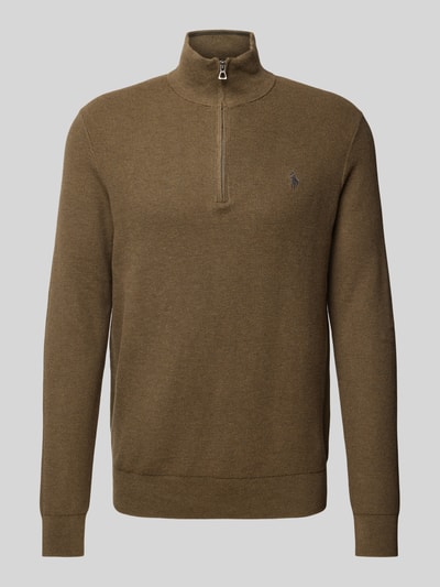 Polo Ralph Lauren Gebreide pullover met labelstitching Kaki - 2