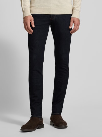Emporio Armani Slim Fit Jeans mit Logo-Applikation Jeansblau 4