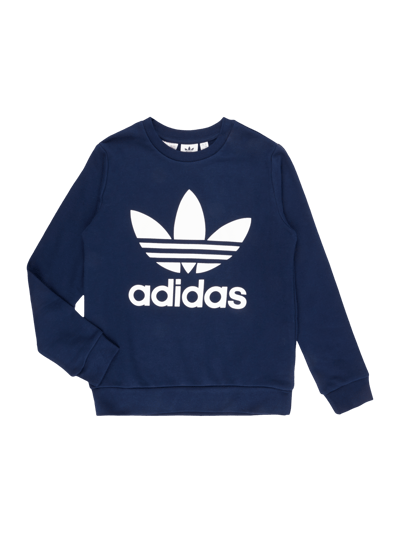 adidas Originals Sweatshirt mit Logo-Print Dunkelblau 1