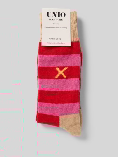 Unio Socken mit Kaschmir-Anteil Pink 3