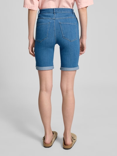 Only Slim Fit Jeansshorts mit fixiertem Umschlag Modell 'RAIN' Hellblau 5