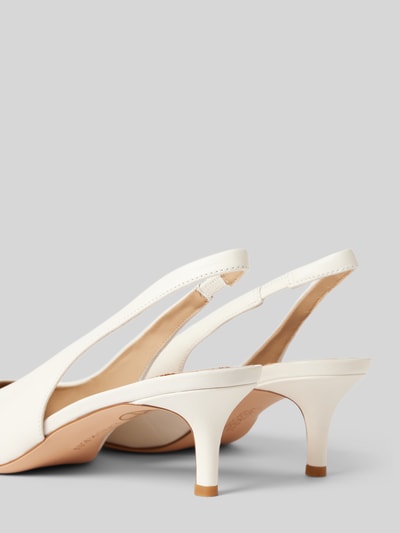 Lauren Ralph Lauren Pumps mit elastischem Fesselriemen Model 'LOLAH II' Weiss 3