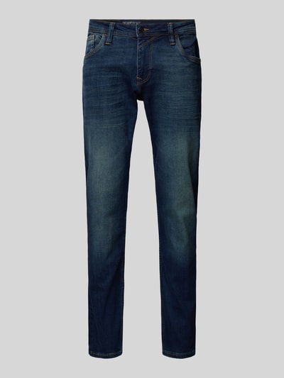 Tom Tailor Denim Straight Fit Jeans aus Baumwoll-Mix Modell 'AEDAN' Dunkelblau 1