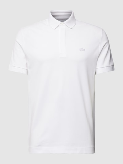 Lacoste Poloshirt mit Logo-Stitching Weiss 2