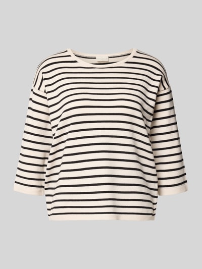 Milano Italy Strickpullover mit 3/4-Arm Offwhite 2