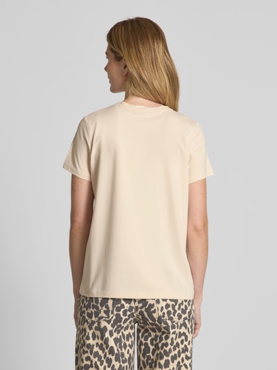 comma T-Shirt mit Motiv-Print Taupe 5