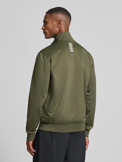 EA7 Emporio Armani Trainingsjacke mit Zweiwege-Reißverschluss und Logo Schlamm 5