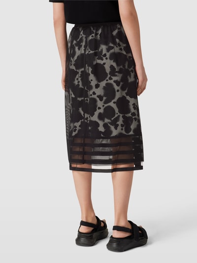 Marc Cain Midirok met mesh Zwart - 5