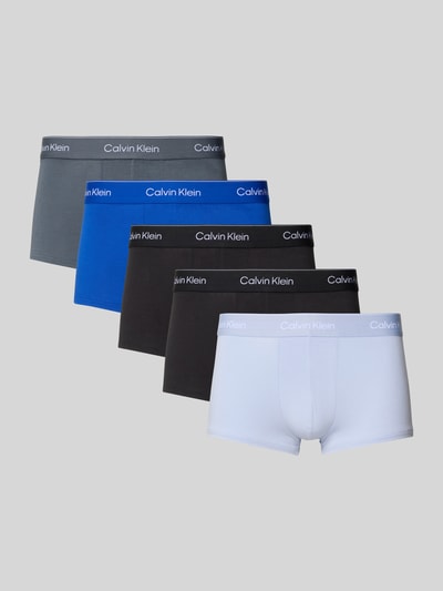 Calvin Klein Underwear Slim Fit Trunk mit Logo-Detail im 5er-Pack Blau 1