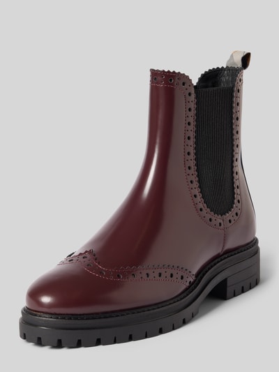 Barbour chelsea boots van echt leer model 'FAWNE' Bordeaux - 1