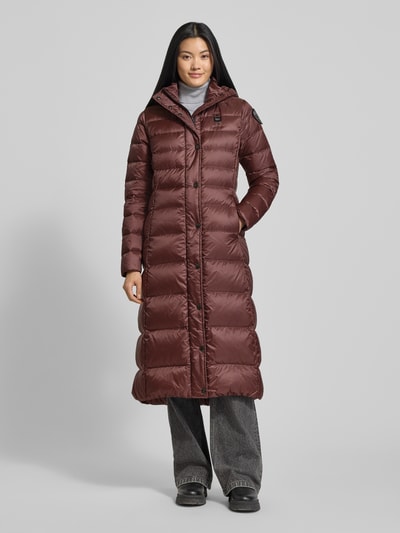 Blauer Usa Daunenmantel mit Kapuze Modell 'ANITA' Bordeaux 4