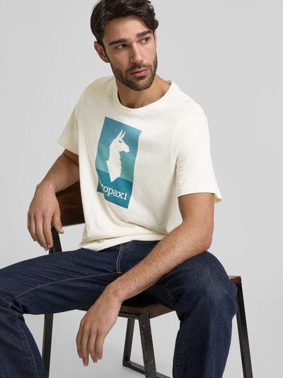 Cotopaxi T-Shirt mit Label-Print Offwhite 3