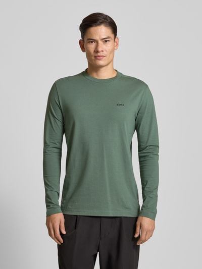 BOSS Green Regular Fit Langarmshirt aus Baumwoll-Mix Modell 'TEE LONG' Lind 4