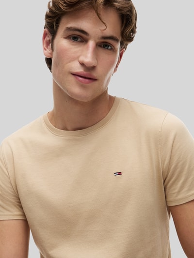Tommy Jeans Regular Fit T-Shirt aus reiner Baumwolle Beige 3