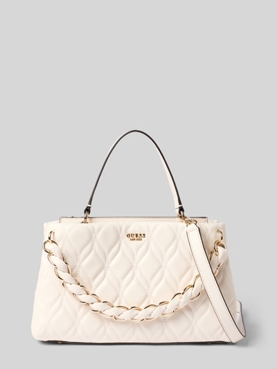 Produktfoto, Handtasche in Leder-Optik mit Logo-Detail van GUESS, Stiksels, logodetail, afneembare schouderband, magneetsluiting, breedte 32 cm, lengte 18 cm, diepte 12 cm, bandlengte 110 cm