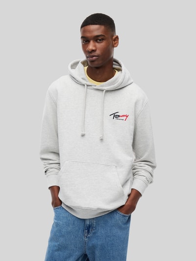 Tommy Jeans Bluza o kroju relaxed fit z czystej bawełny Jasnoszary melanż 4