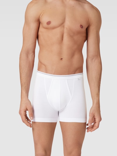 Schiesser Trunks mit Ziernähten Weiss 1