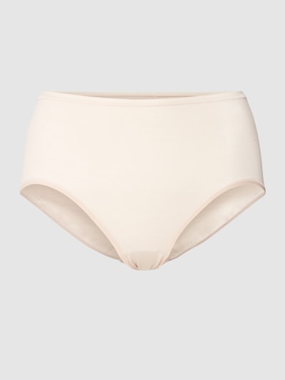 Mey Slip mit Label-Print Modell 'Superfine' Beige 2