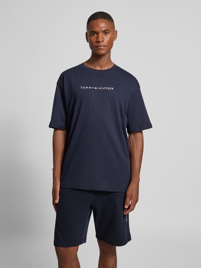 Tommy Hilfiger Relaxed Fit T-Shirt aus reiner Baumwolle Marine 4