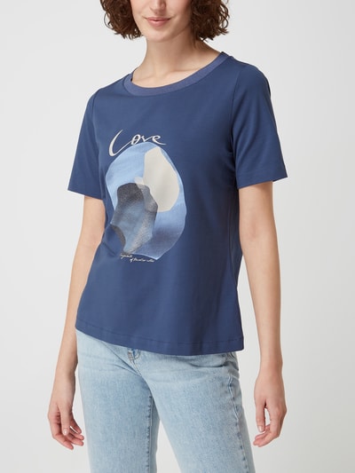 s.Oliver BLACK LABEL T-Shirt mit Print  Blau 4