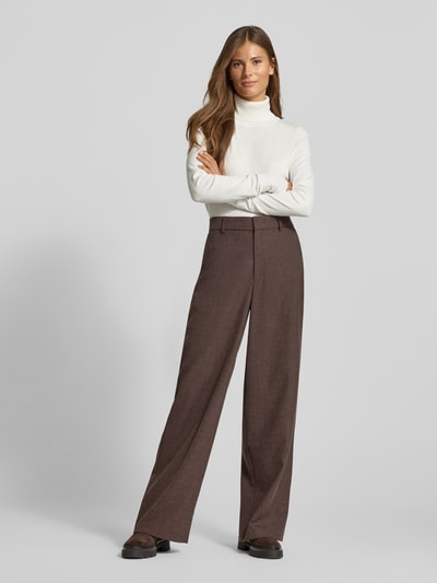 Christian Berg Woman Strickpullover mit gerippten Abschlüssen Offwhite 1