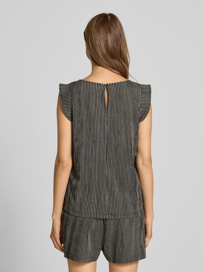 Tom Tailor Denim Relaxed Fit Blusenshirt mit Strukturmuster Beige 5