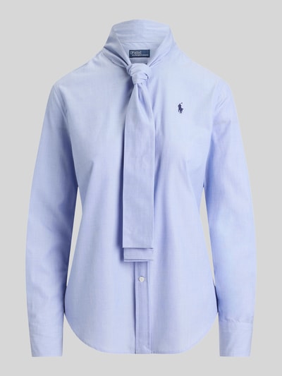 Polo Ralph Lauren Slim Fit Hemdbluse aus reiner Baumwolle Hellblau 2
