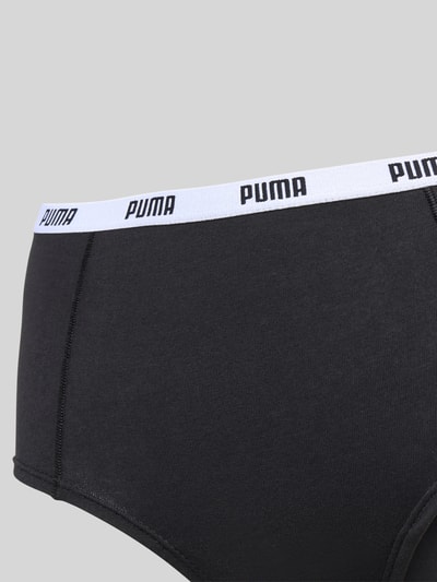 PUMA Slip mit Label-Detail im 6er-Pack Black 2