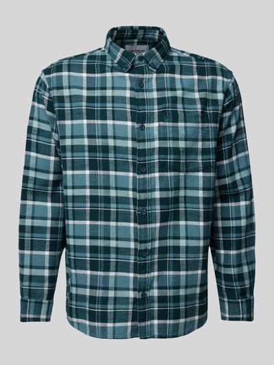 Carhartt Work In Progress Regular Fit Freizeithemd mit Button-Down-Kragen Dunkelblau 1