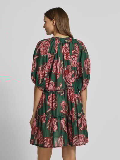 Barts Mini-jurk met ruches, model 'ADELIU' Donkergroen - 5