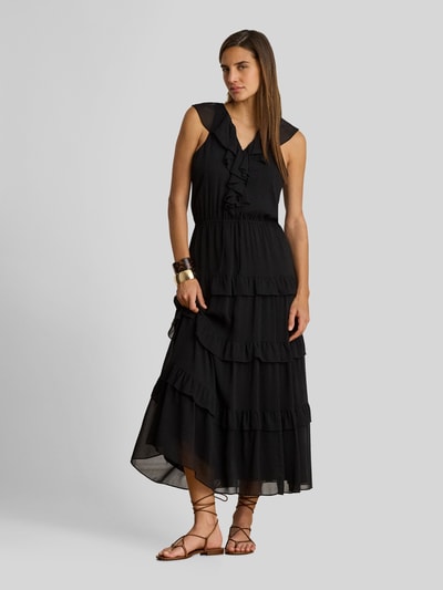Lauren Ralph Lauren Losvallende vrijetijdsjurk met volants Zwart - 4