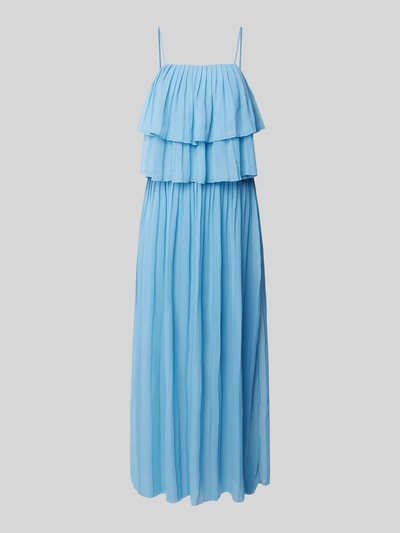 Vila Maxikleid mit Volants Modell 'CHIFFON' Hellblau 1